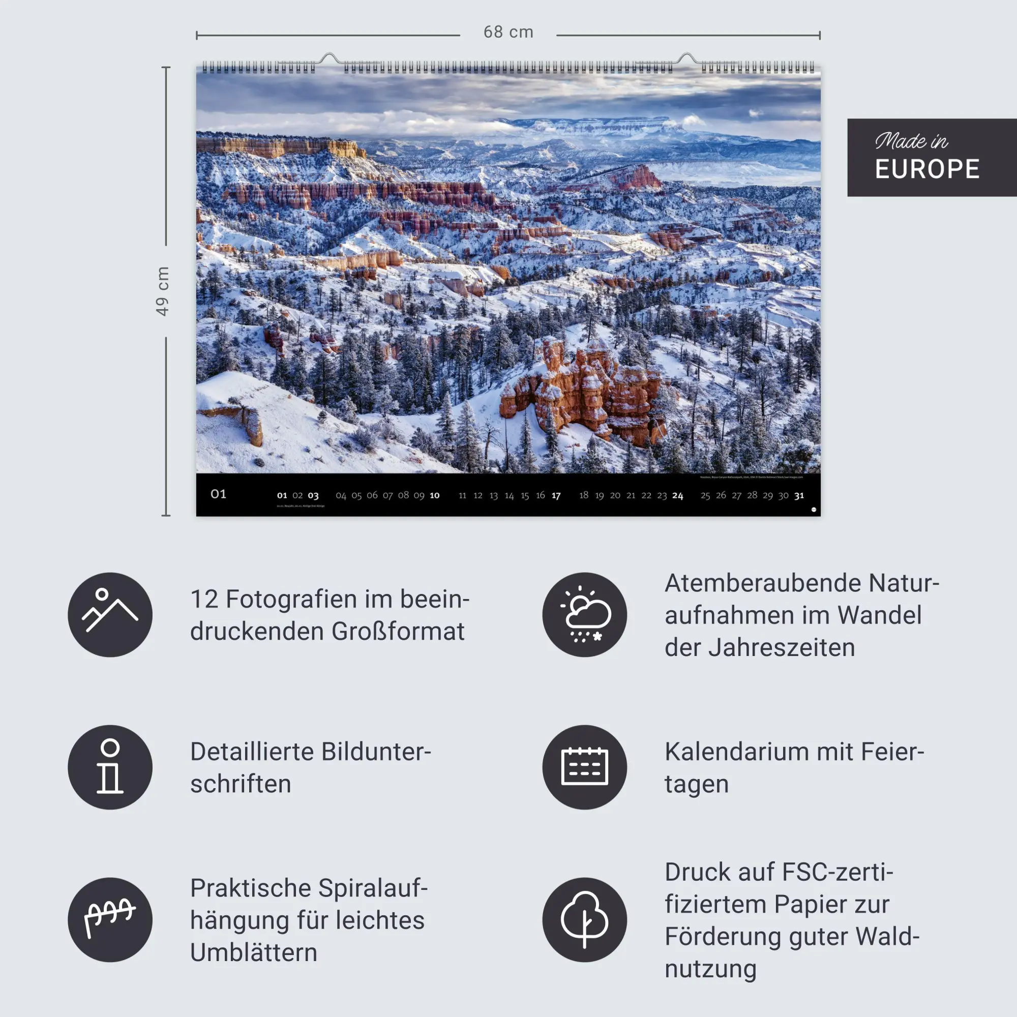 Bild: 9783756417285 | Landscapes Edition Kalender 2027 - Edition Alexander von Humboldt...