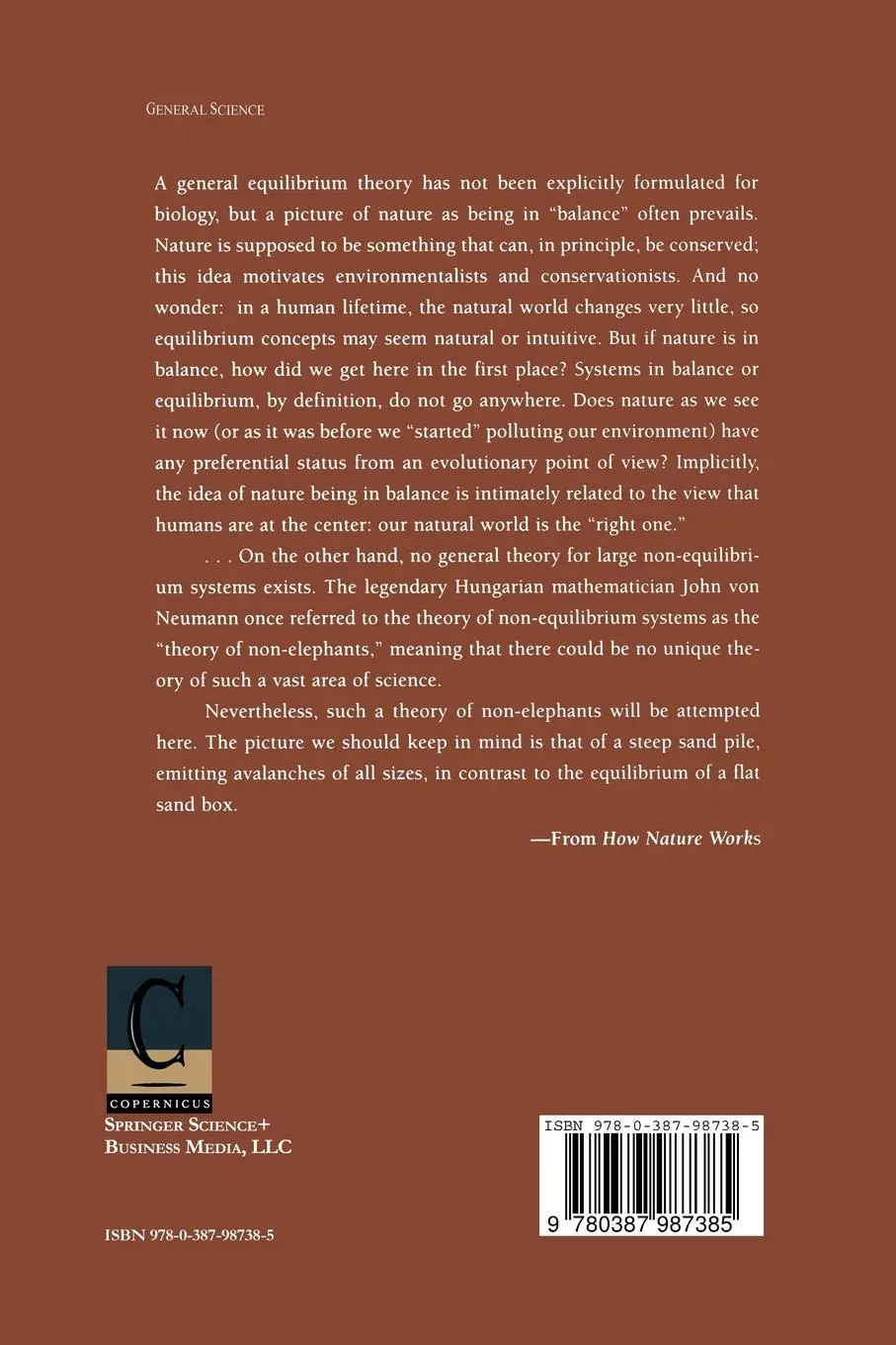 Rückseite: 9780387987385 | How Nature Works | the science of self-organized criticality | Per Bak