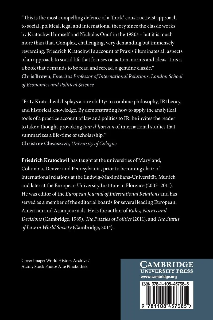 Rückseite: 9781108457385 | Praxis | Friedrich Kratochwil | Taschenbuch | Englisch | 2022