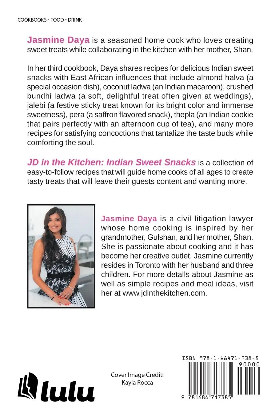 Rückseite: 9781684717385 | JD In the Kitchen | Indian Sweet Snacks | Jasmine Daya | Taschenbuch