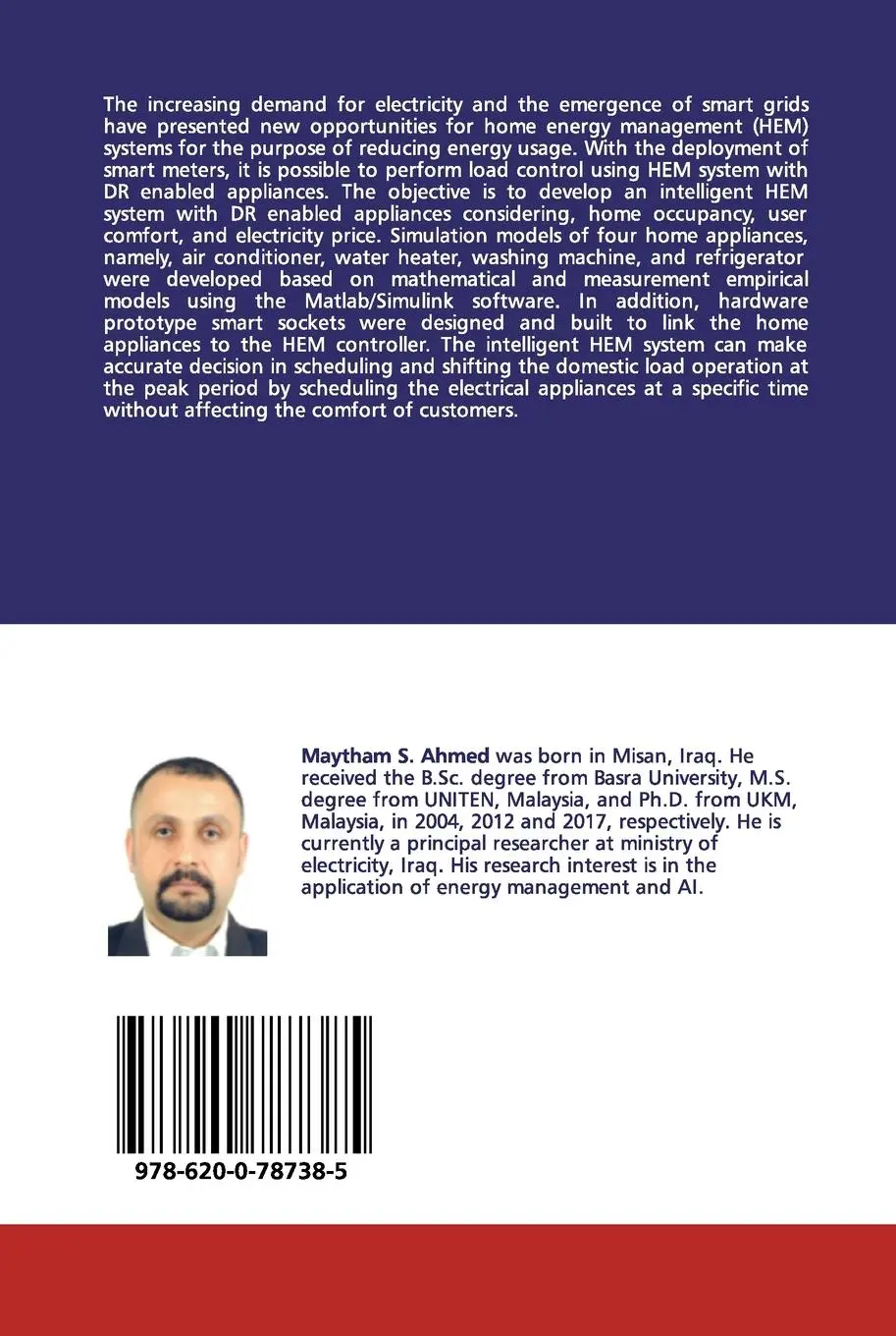 Rückseite: 9786200787385 | Intelligent Home Energy Management Systems | Maytham S. Ahmed (u. a.)