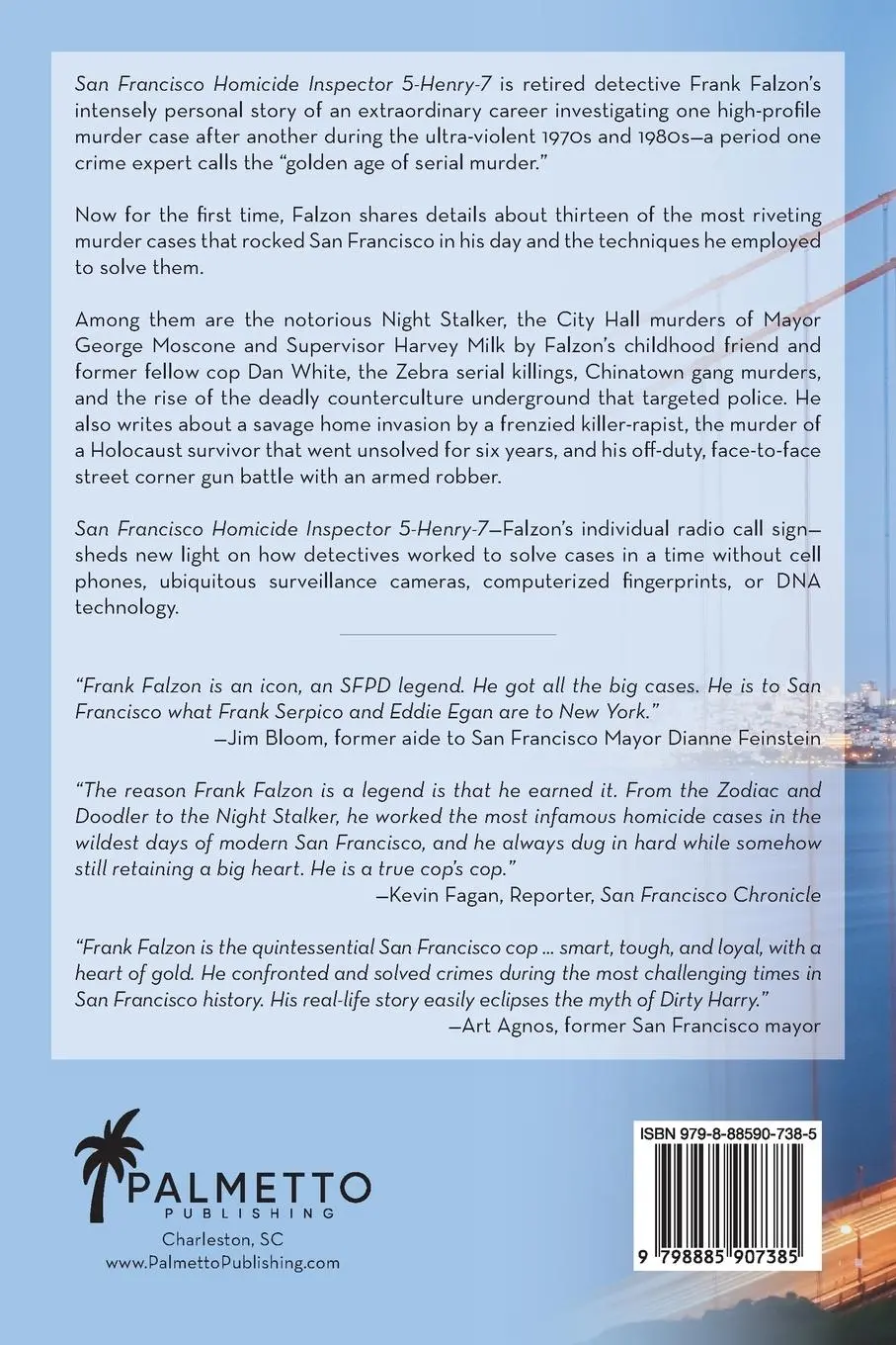 Rückseite: 9798885907385 | San Francisco Homicide Inspector 5-Henry-7 | Frank Falzon (u. a.)