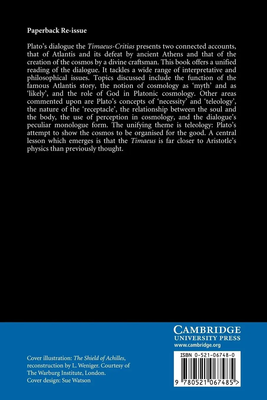 Rückseite: 9780521067485 | Plato's Natural Philosophy | A Study of the Timaeus-Critias | Buch