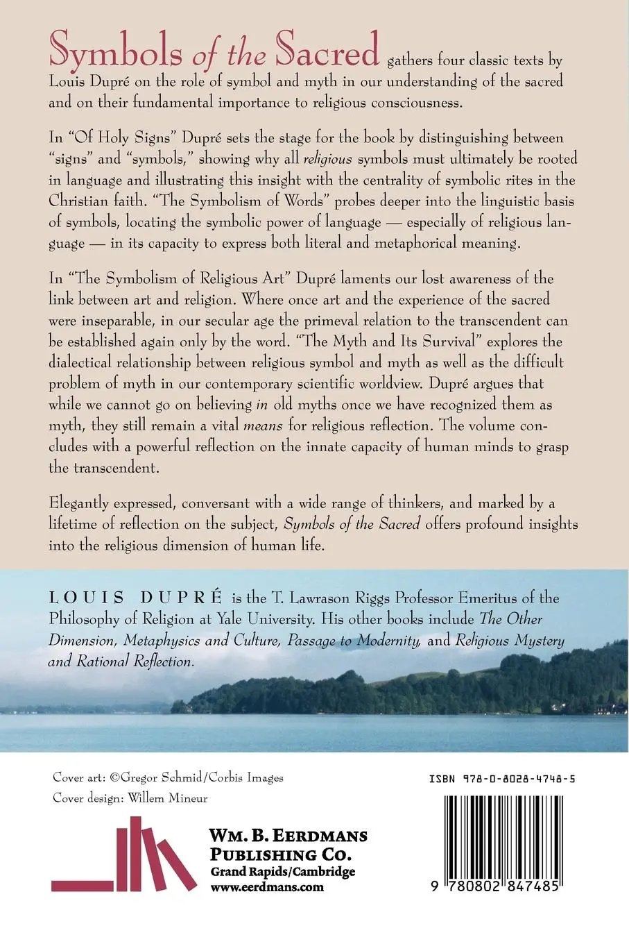 Rückseite: 9780802847485 | Symbols of the Sacred | Louis Dupre | Taschenbuch | Englisch | 2000