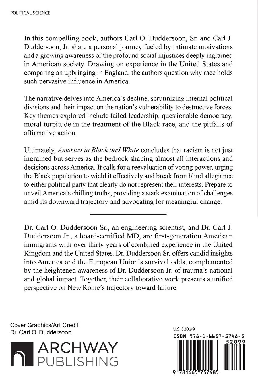 Rückseite: 9781665757485 | America in Black and White | And Why Democracy Has Failed | Buch