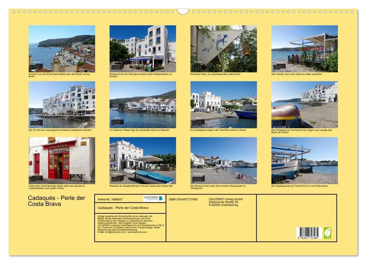 Bild: 9783457727485 | Cadaqués - Perle der Costa Brava (Wandkalender 2026 DIN A2 quer),...