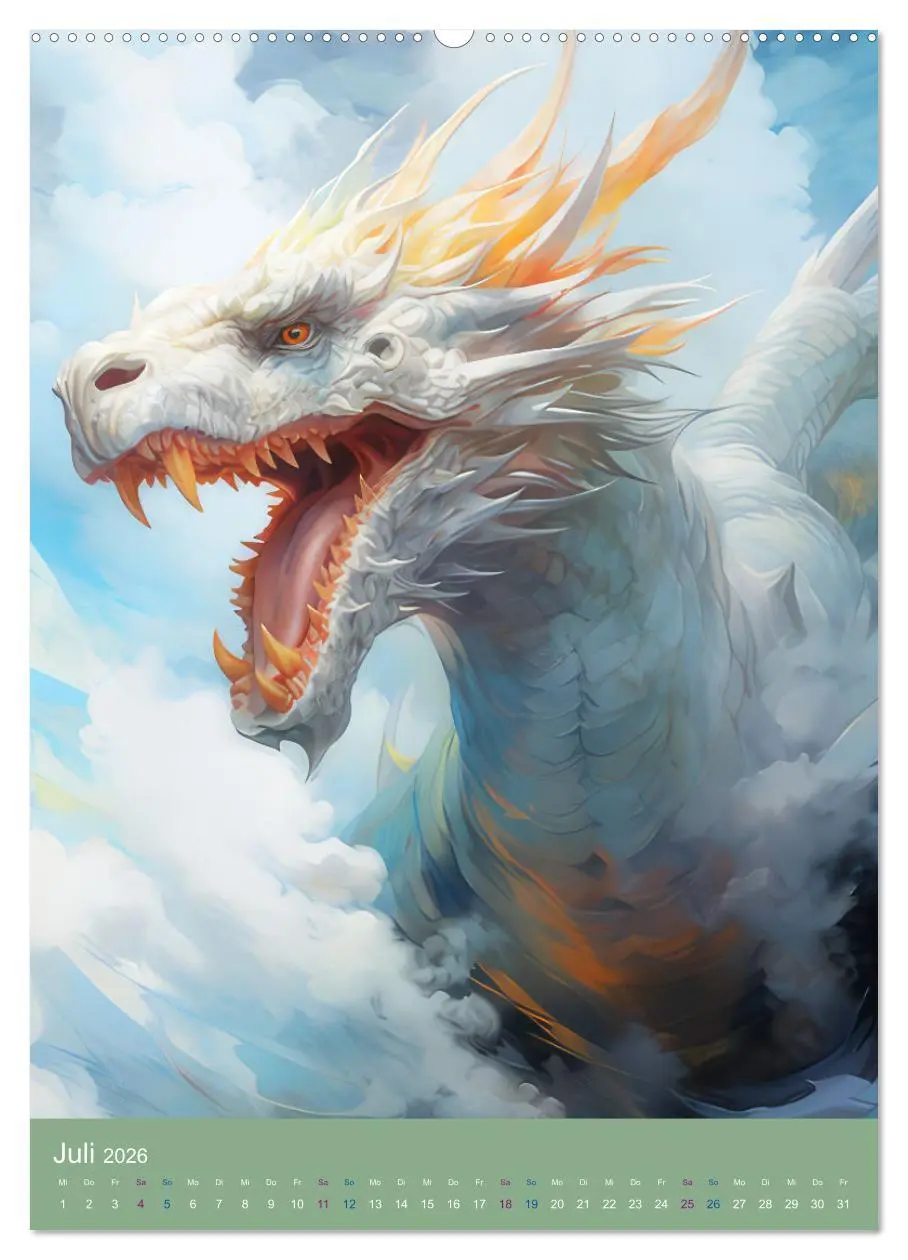 Bild: 9783516297485 | Sagenland der Drachen (Wandkalender 2026 DIN A2 hoch), CALVENDO...