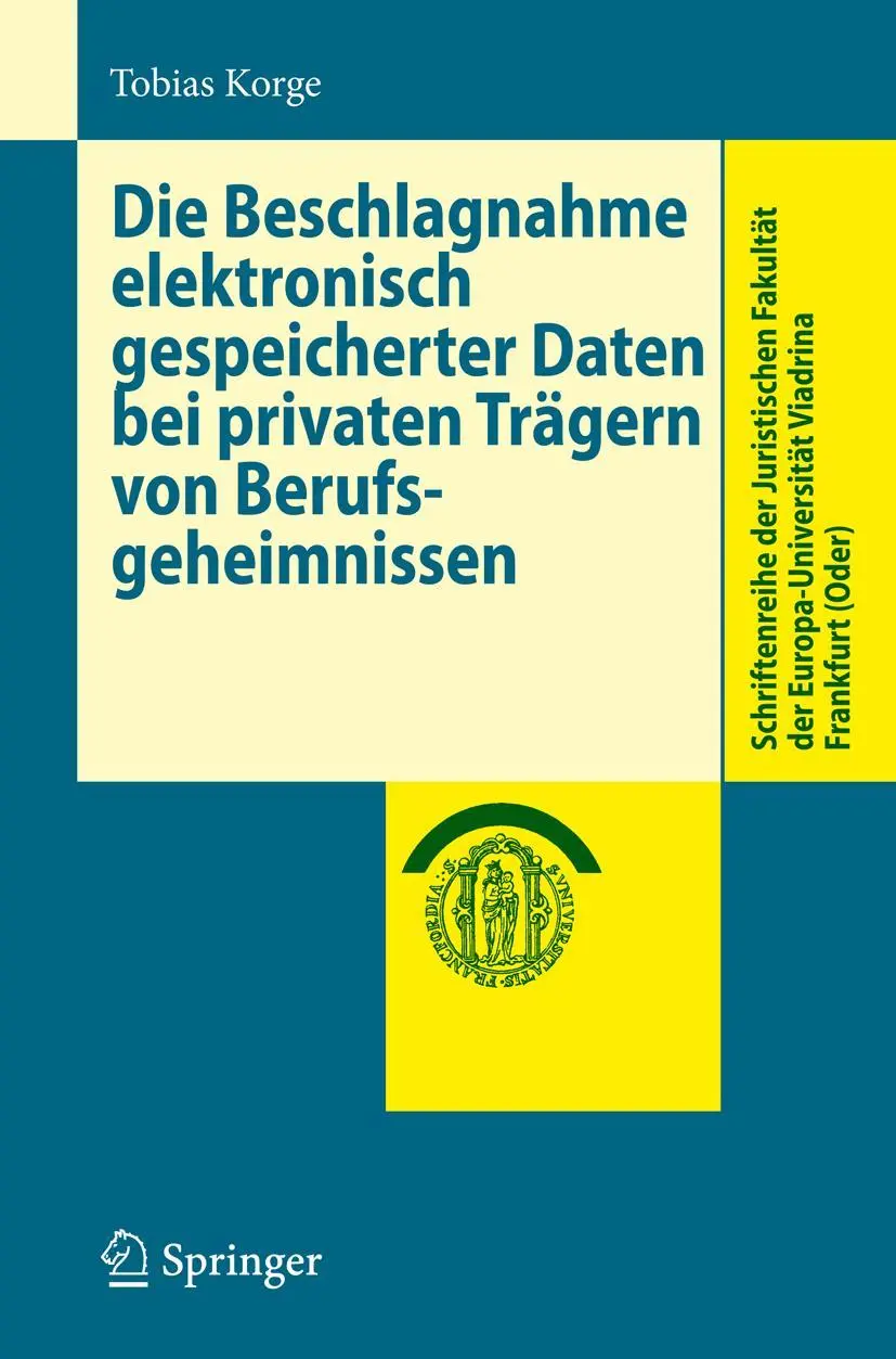 Cover: 9783540887485 | Die Beschlagnahme elektronisch gespeicherter Daten bei privaten...