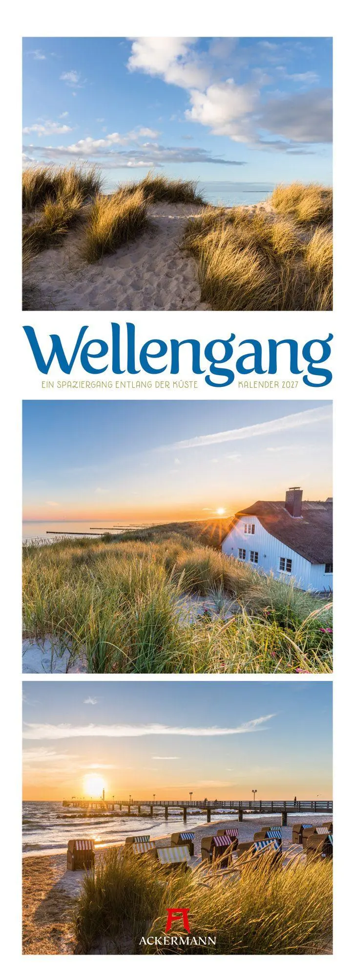 Cover: 9783838427485 | Wellengang Triplet-Kalender 2027 Spaziergang entlang der Küste | GmbH
