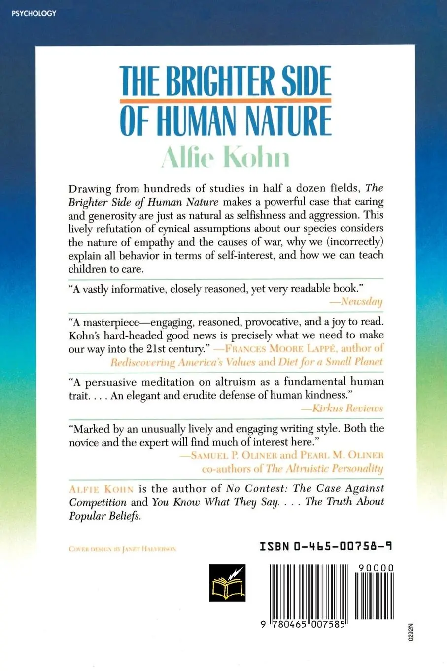 Rückseite: 9780465007585 | The Brighter Side of Human Nature | Altruism Empathy in Everyday Life