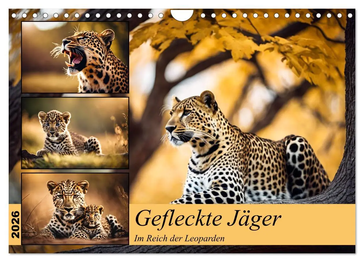 Cover: 9783457337585 | Gefleckte Jäger (Wandkalender 2026 DIN A4 quer), CALVENDO...
