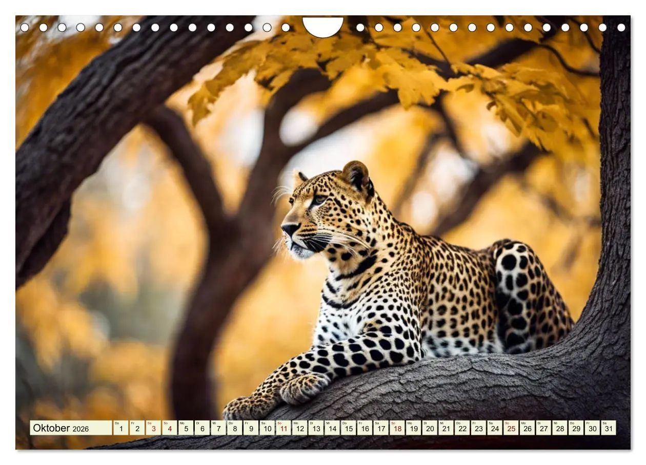 Bild: 9783457337585 | Gefleckte Jäger (Wandkalender 2026 DIN A4 quer), CALVENDO...