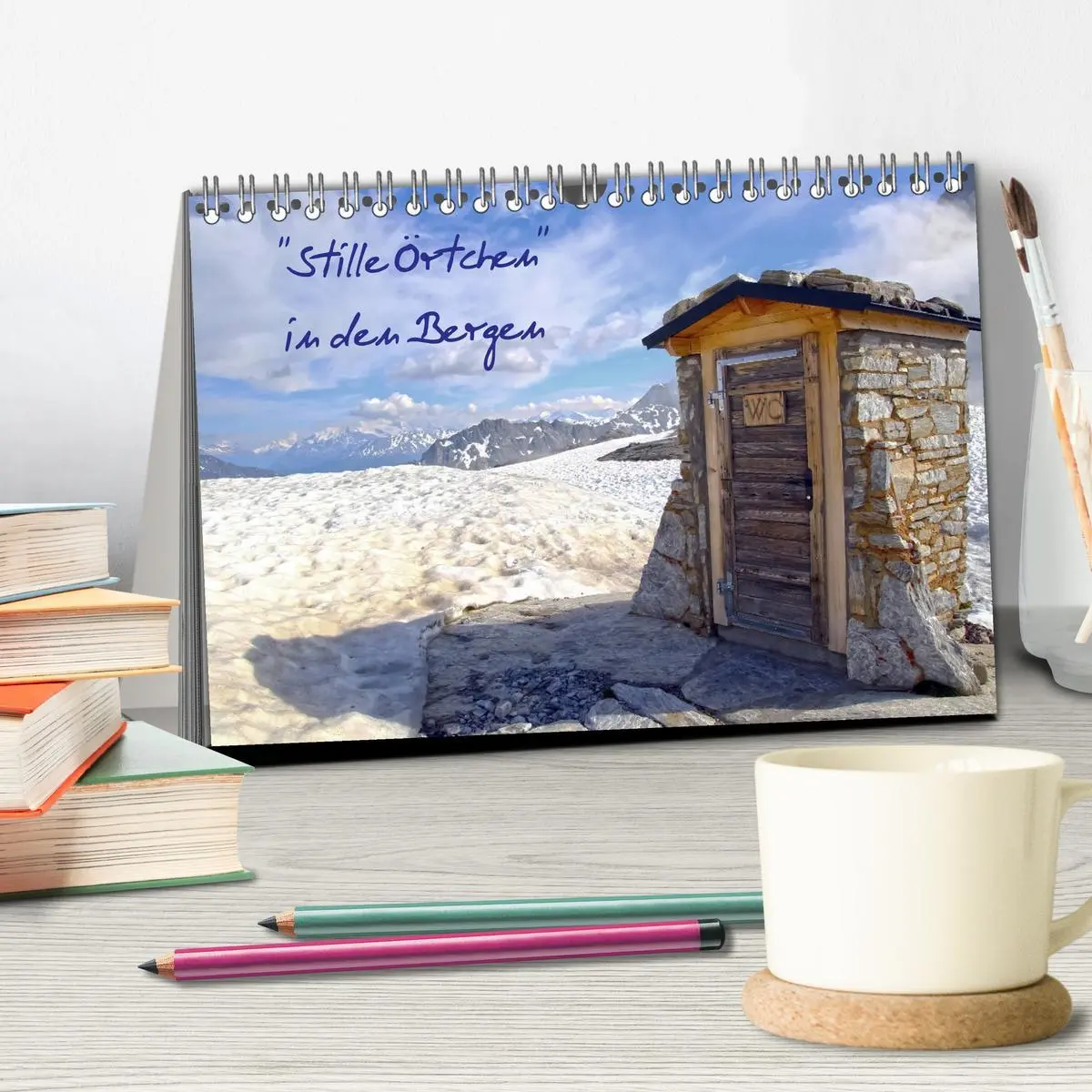 Bild: 9783457717585 | "Stille Örtchen" in den Bergen (Tischkalender 2026 DIN A5 quer),...