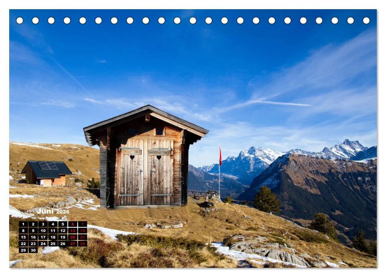 Bild: 9783457717585 | "Stille Örtchen" in den Bergen (Tischkalender 2026 DIN A5 quer),...