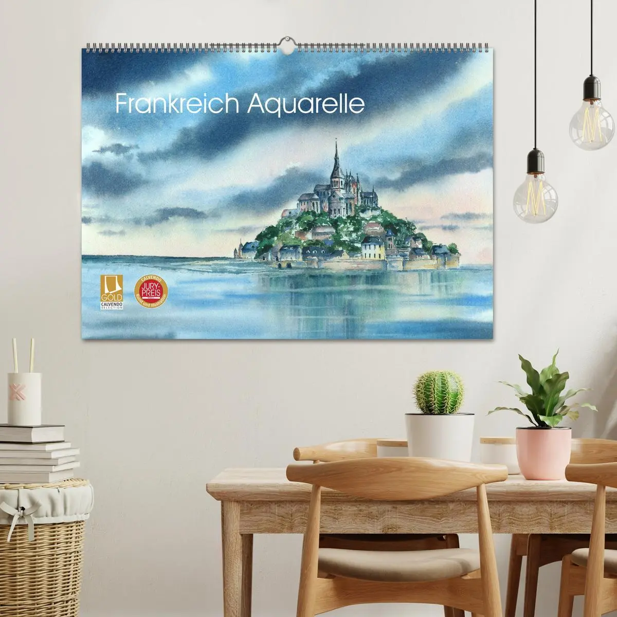 Bild: 9783457887585 | Frankreich Aquarelle (Wandkalender 2026 DIN A2 quer), CALVENDO...