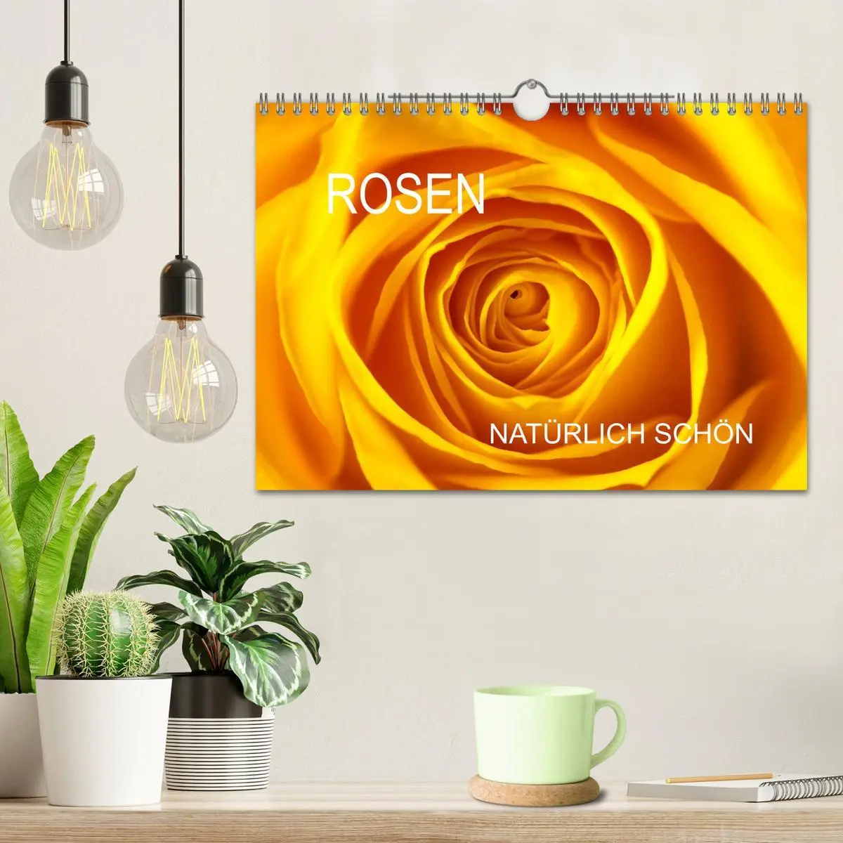 Bild: 9783516117585 | Rosen natürlich schön (Wandkalender 2026 DIN A4 quer), CALVENDO...