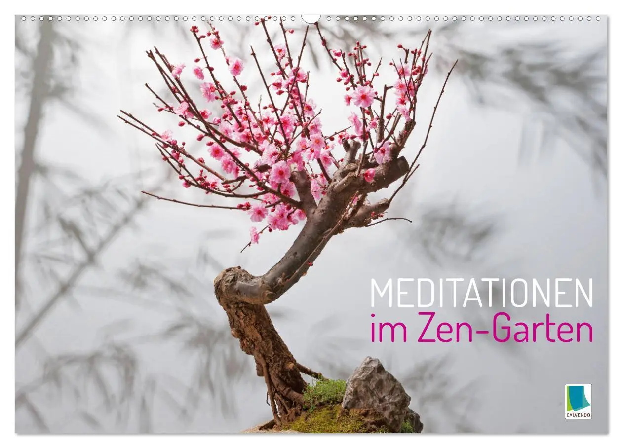 Cover: 9783516597585 | Meditationen im Zen-Garten (Wandkalender 2026 DIN A2 quer),...