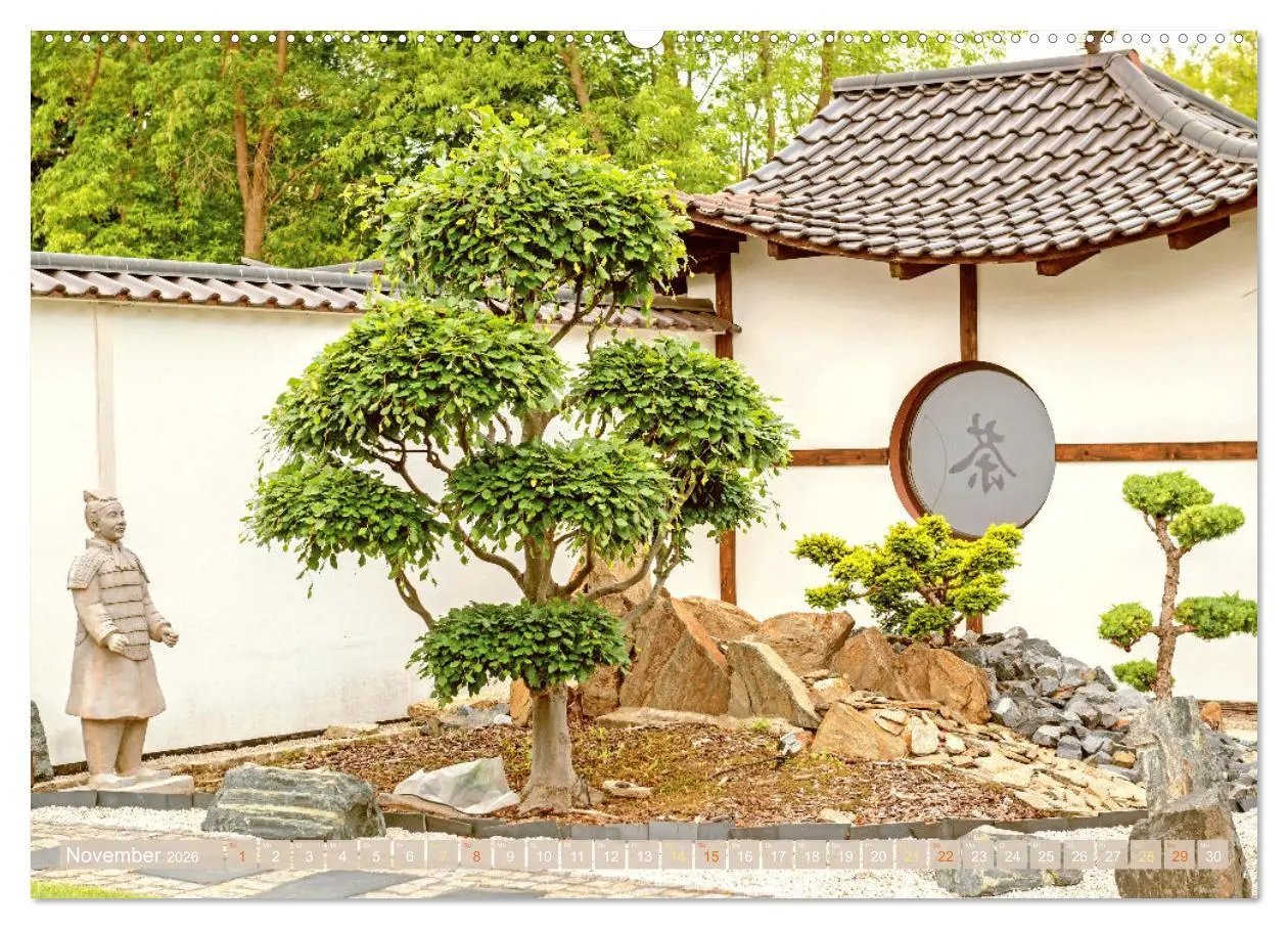 Bild: 9783516597585 | Meditationen im Zen-Garten (Wandkalender 2026 DIN A2 quer),...