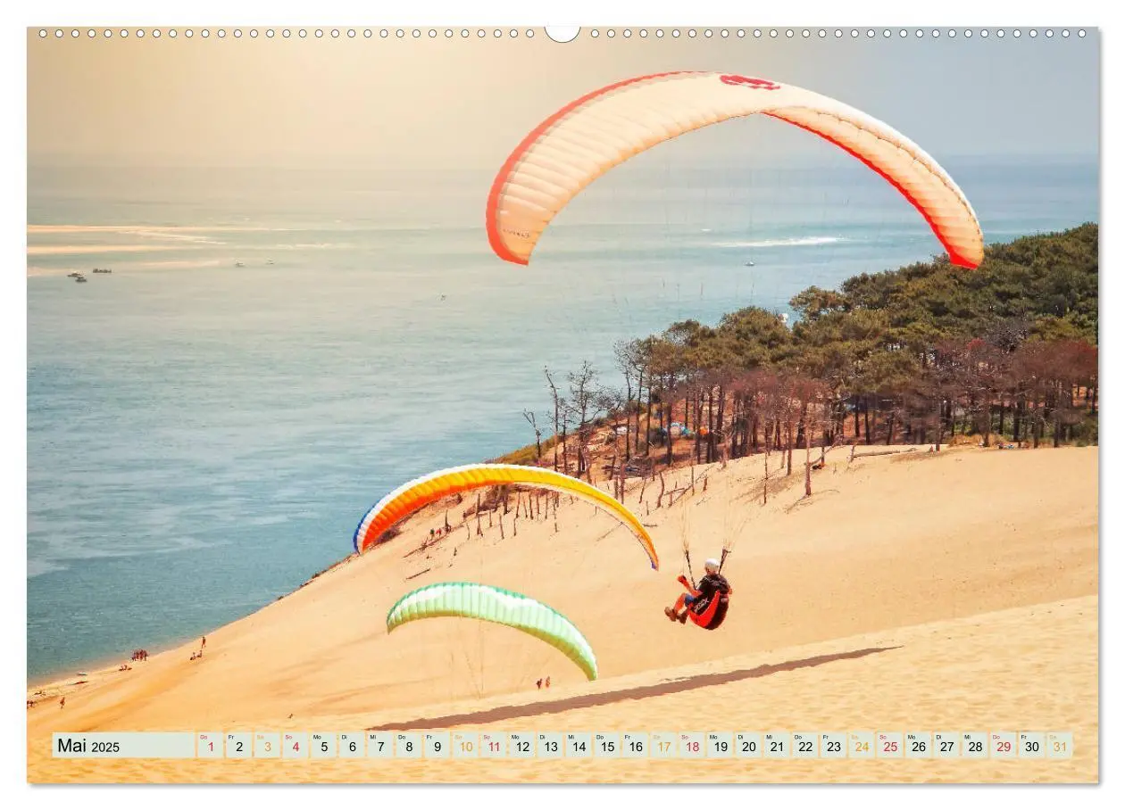 Bild: 9783435237685 | Paragliding - Mut zum Abenteuer (Wandkalender 2025 DIN A2 quer),...