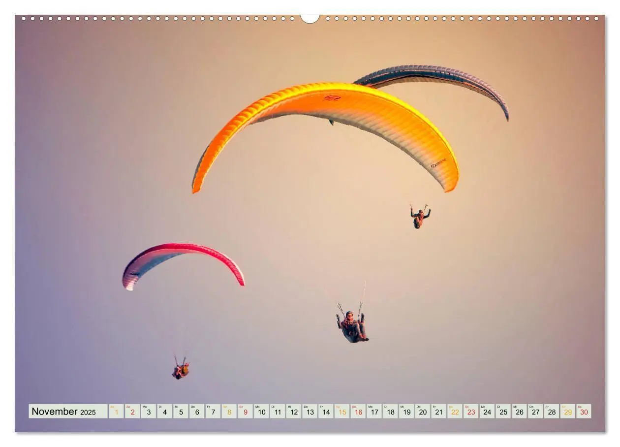 Bild: 9783435237685 | Paragliding - Mut zum Abenteuer (Wandkalender 2025 DIN A2 quer),...