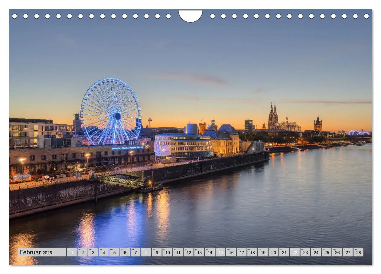 Bild: 9783457637685 | Wunderschönes Köln (Wandkalender 2026 DIN A4 quer), CALVENDO...