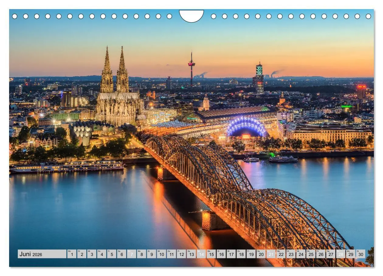 Bild: 9783457637685 | Wunderschönes Köln (Wandkalender 2026 DIN A4 quer), CALVENDO...
