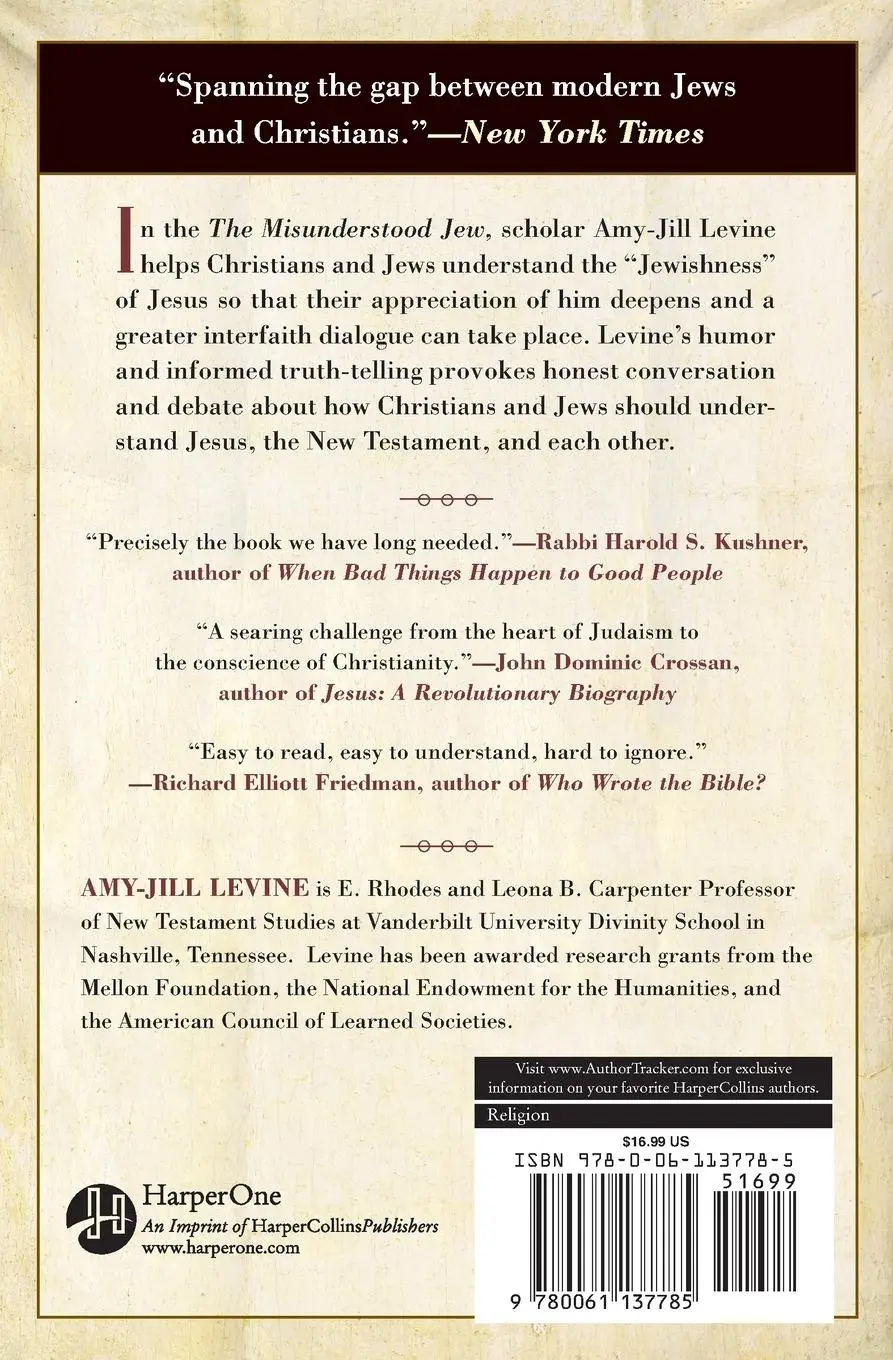 Rückseite: 9780061137785 | The Misunderstood Jew | The Church and the Scandal of the Jewish Jesus