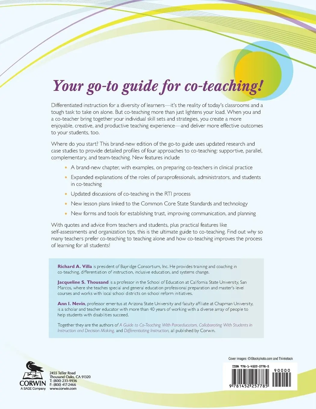 Rückseite: 9781452257785 | A Guide to Co-Teaching | Richard A. Villa (u. a.) | Taschenbuch | 2013