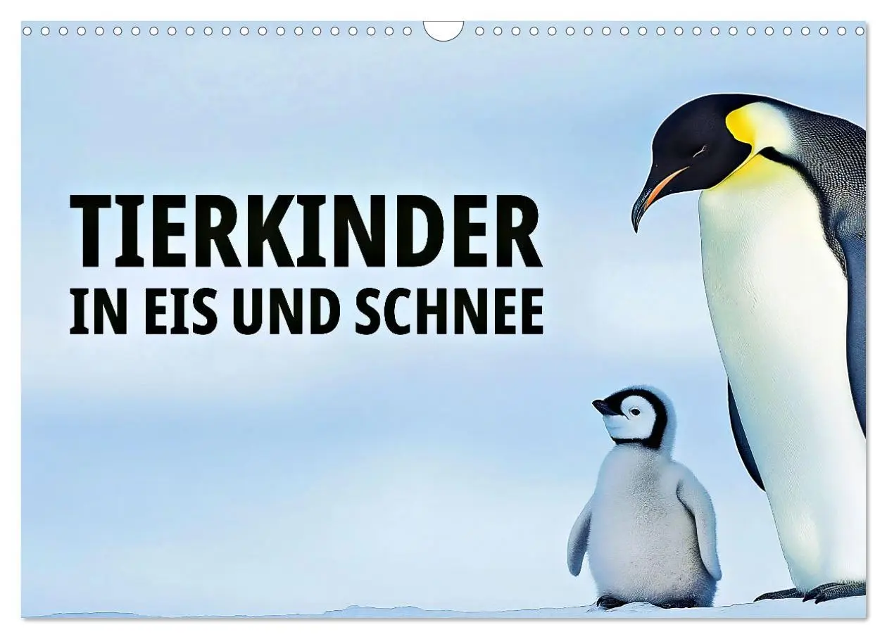 Cover: 9783457247785 | Tierkinder in Eis und Schnee (Wandkalender 2026 DIN A3 quer),...