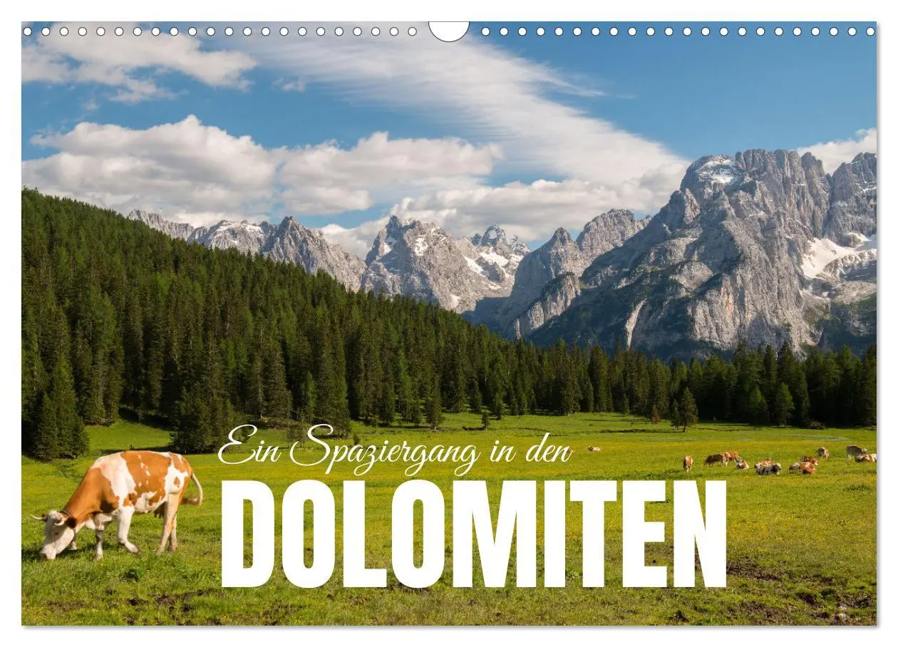 Cover: 9783457487785 | Ein Spaziergang in den Dolomiten (Wandkalender 2026 DIN A3 quer),...