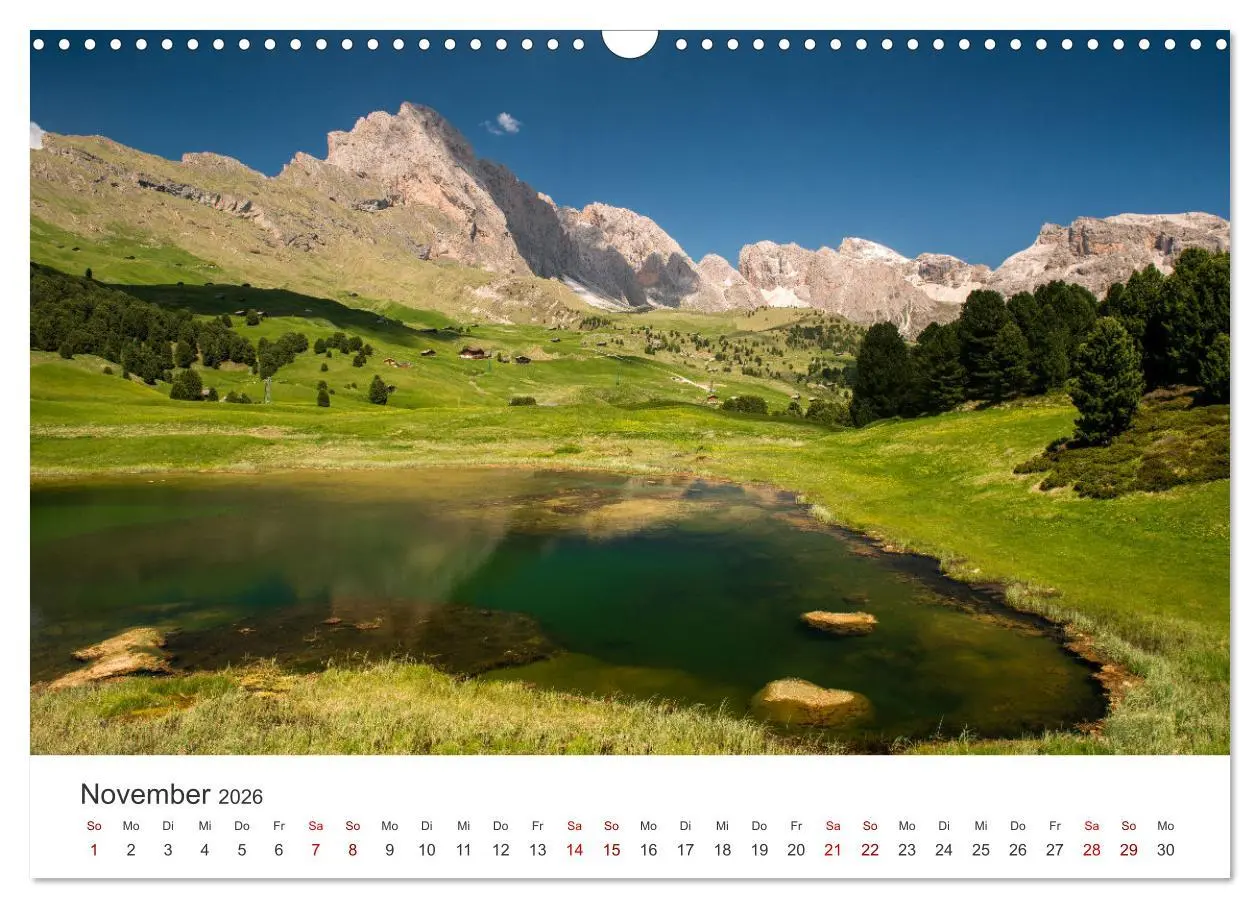 Bild: 9783457487785 | Ein Spaziergang in den Dolomiten (Wandkalender 2026 DIN A3 quer),...