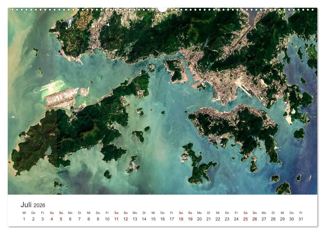 Bild: 9783457557785 | Die Erde aus dem All (Wandkalender 2026 DIN A2 quer), CALVENDO...