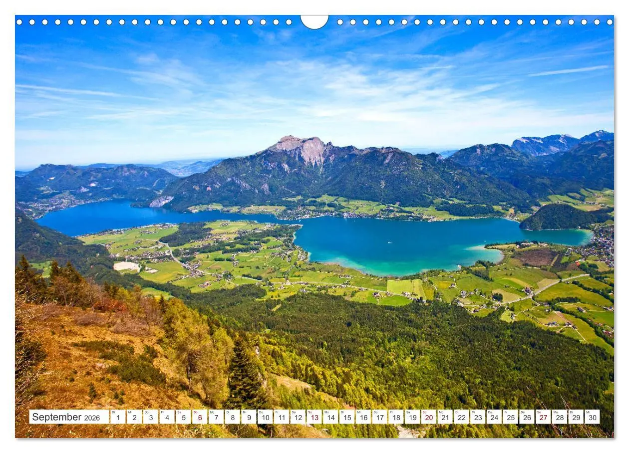 Bild: 9783457867785 | Der schöne Wolfgangsee im Salzkammergut (Wandkalender 2026 DIN A3...