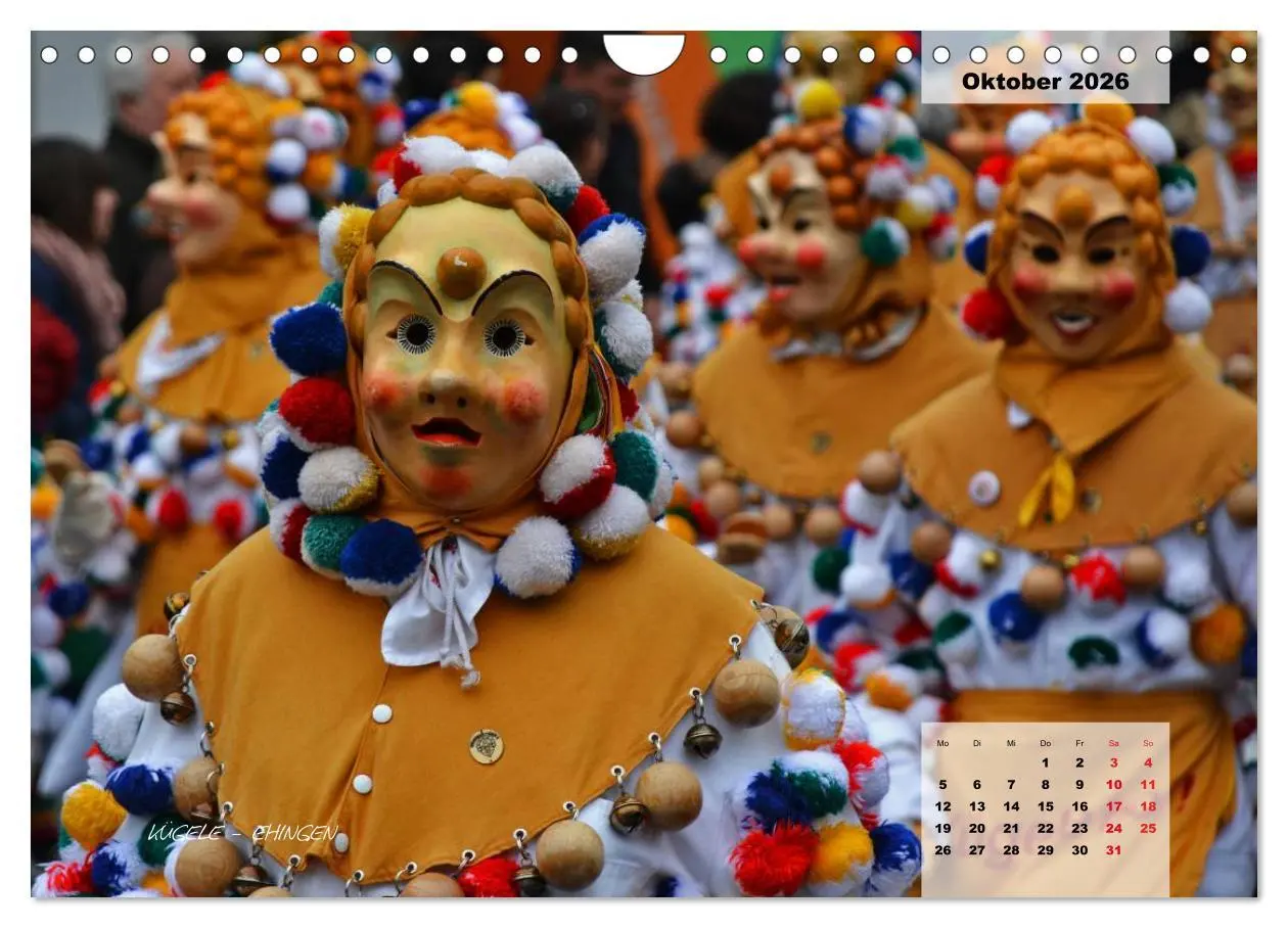 Bild: 9783516027785 | Schwäbisch alemannische Fasnet (Wandkalender 2026 DIN A4 quer),...