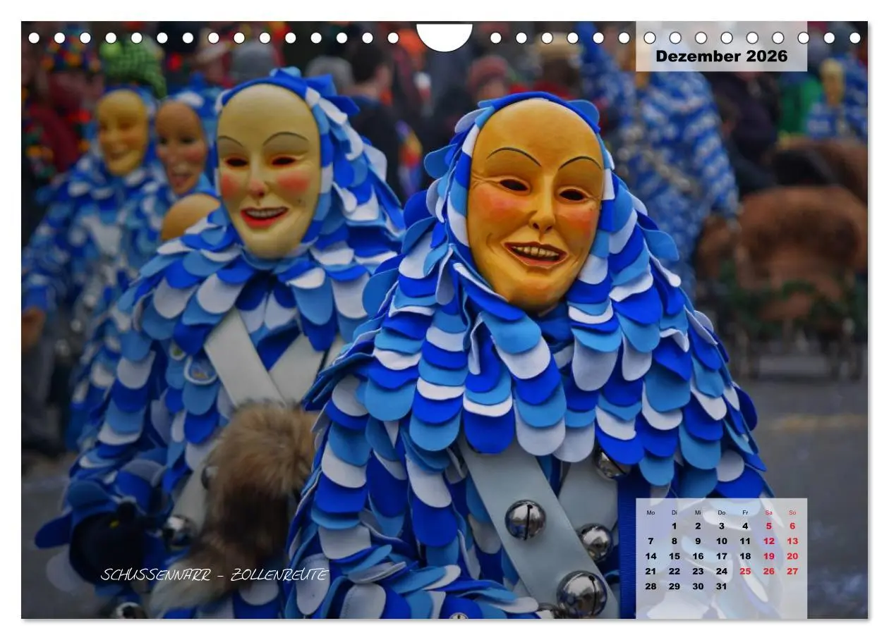 Bild: 9783516027785 | Schwäbisch alemannische Fasnet (Wandkalender 2026 DIN A4 quer),...