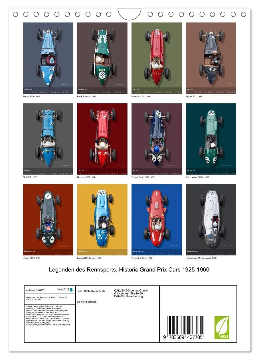 Bild: 9783569427785 | Legenden des Rennsports, Historic Grand Prix Cars 1925-1960...