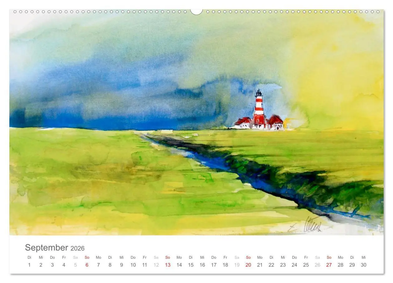 Bild: 9783516017885 | Faszination Aquarell - Eckard Funck (Wandkalender 2026 DIN A2...