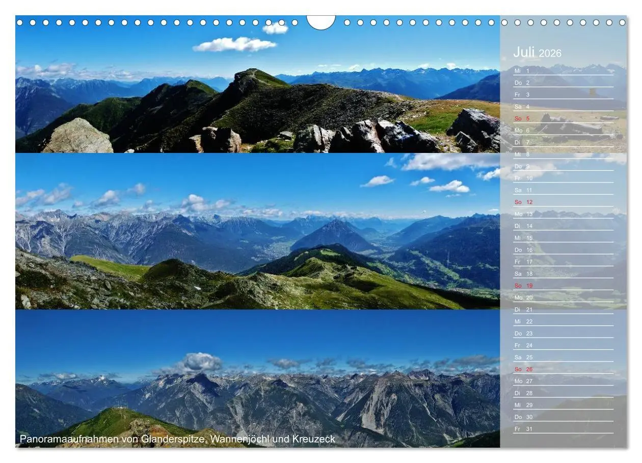 Bild: 9783516187885 | Alpenüberquerung (Wandkalender 2026 DIN A3 quer), CALVENDO...