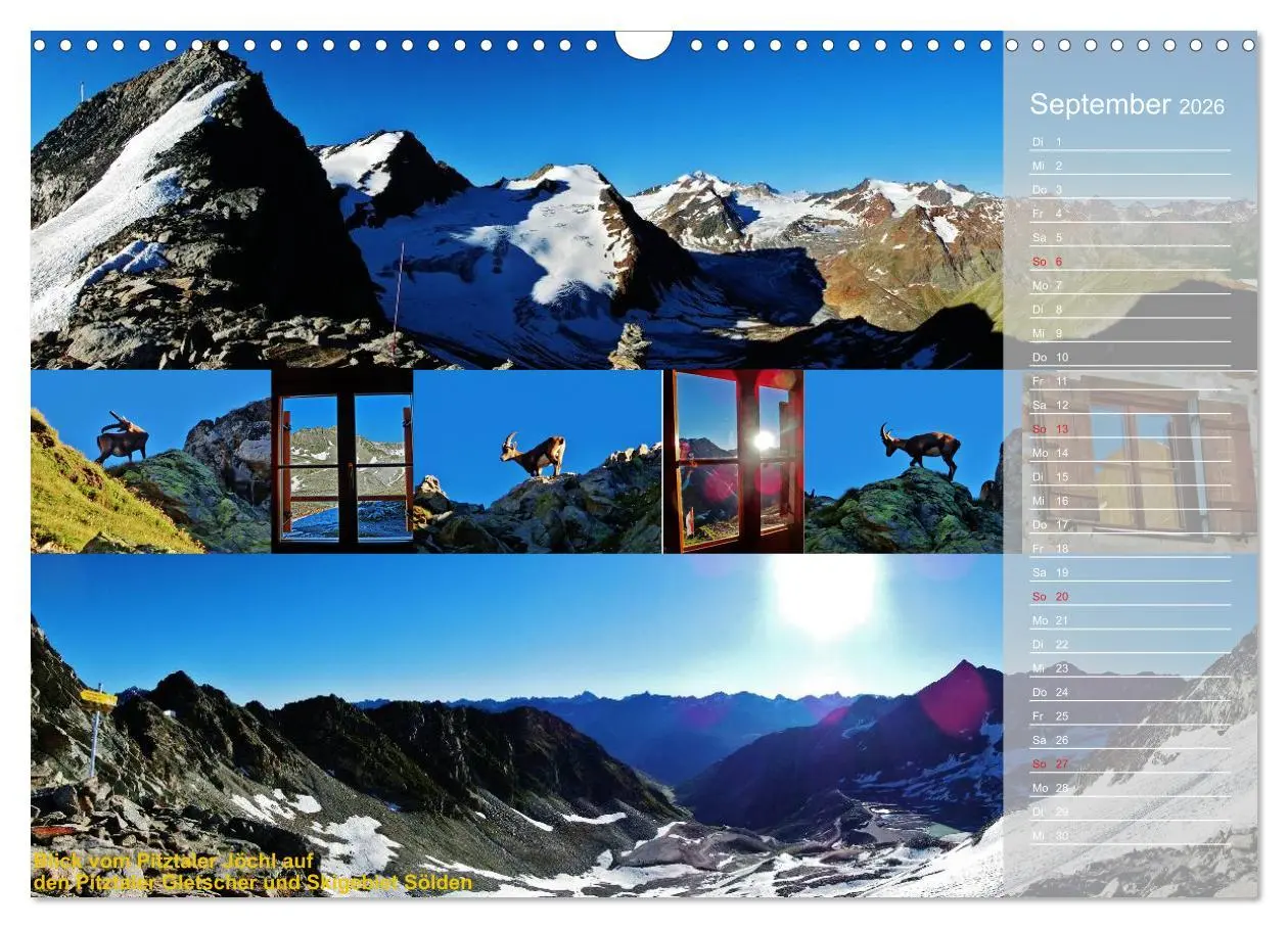 Bild: 9783516187885 | Alpenüberquerung (Wandkalender 2026 DIN A3 quer), CALVENDO...
