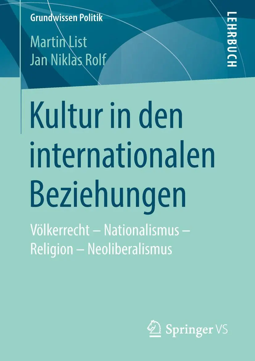 Cover: 9783658207885 | Kultur in den internationalen Beziehungen | Martin List (u. a.) | Buch