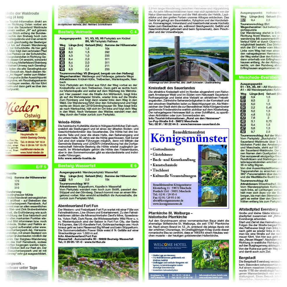 Bild: 9783747307885 | Publicpress Wanderkarte Rund um den Hennesee, Meschede, Bestwig...
