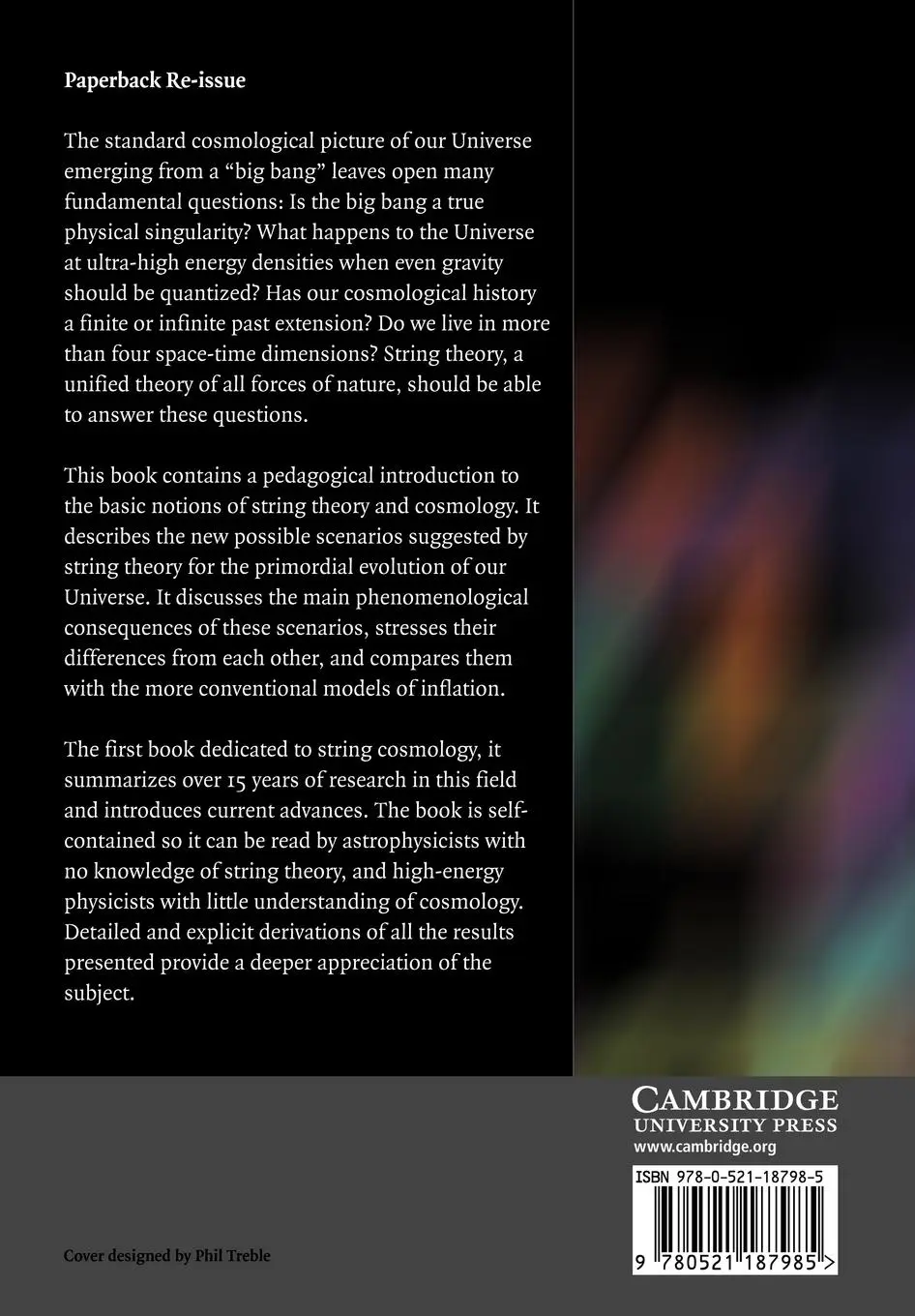 Rückseite: 9780521187985 | Elements of String Cosmology | Maurizio Gasperini | Taschenbuch | 2011