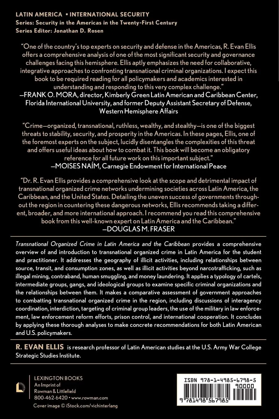 Rückseite: 9781498567985 | Transnational Organized Crime in Latin America and the Caribbean