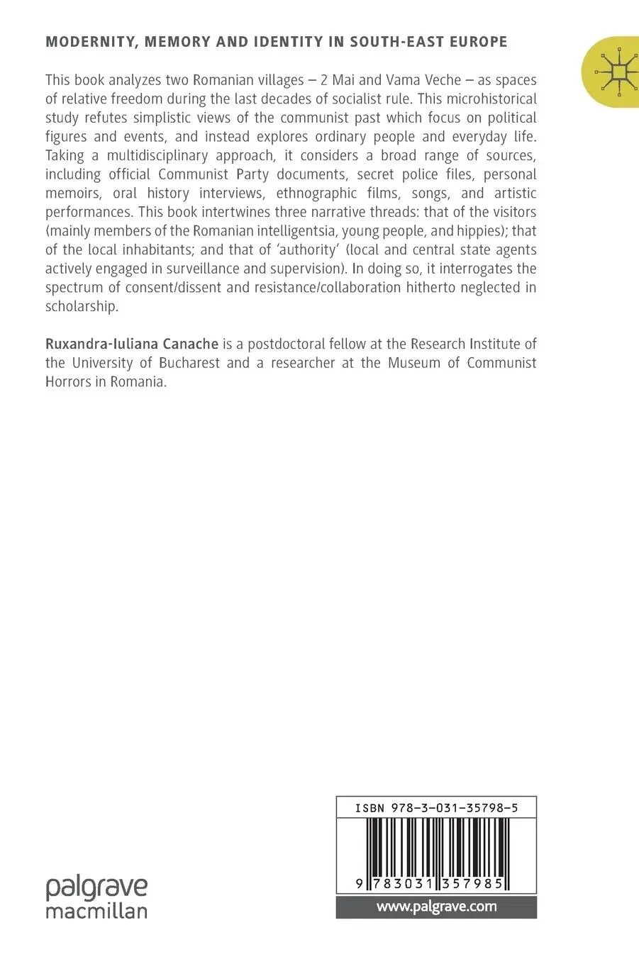 Rückseite: 9783031357985 | Marginal Spaces and Cultures of Dissent in Socialist Romania's...