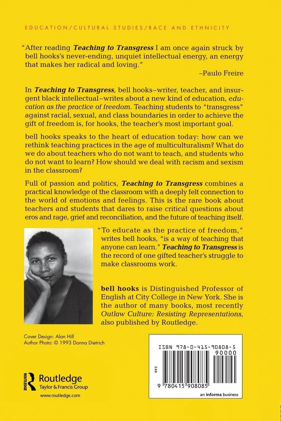 Rückseite: 9780415908085 | Teaching to Transgress: Education as the Practice of Freedom | Hooks