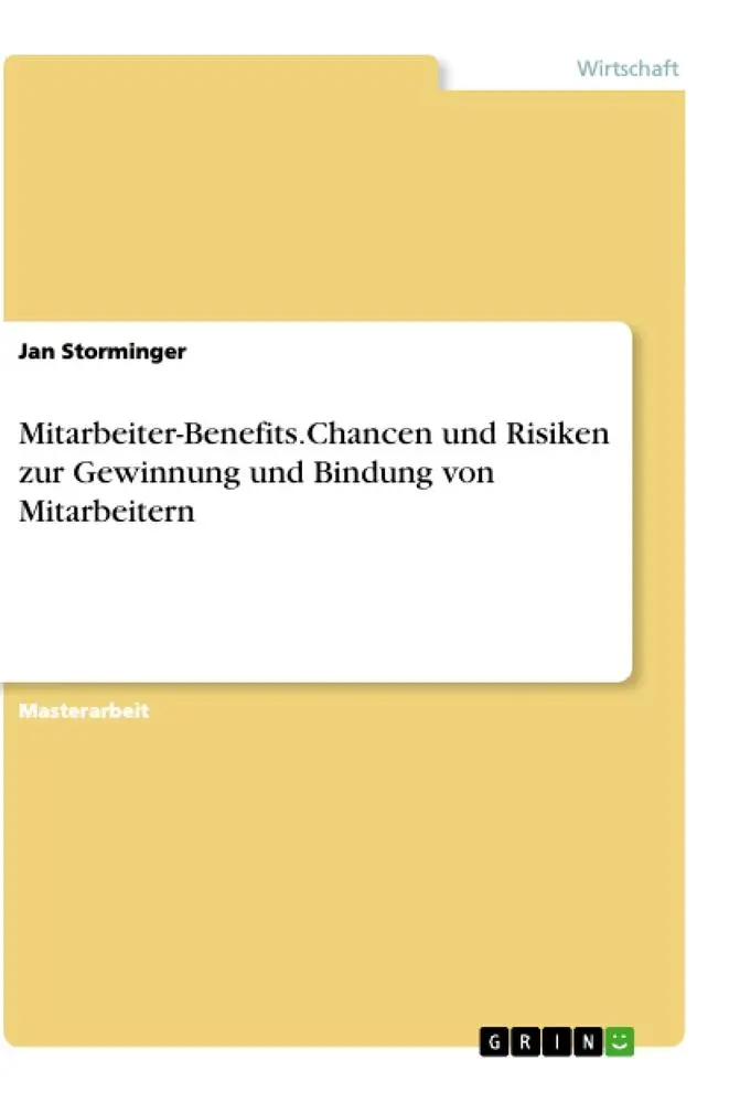 Cover: 9783346478085 | Mitarbeiter-Benefits.Chancen und Risiken zur Gewinnung und Bindung...
