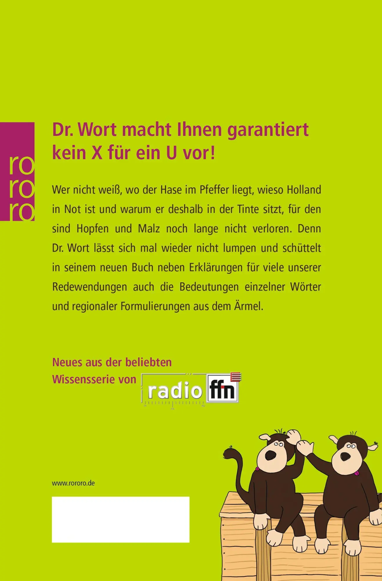 Rückseite: 9783499628085 | Mich laust der Affe | Neues aus der Welt der Redewendungen | Wort
