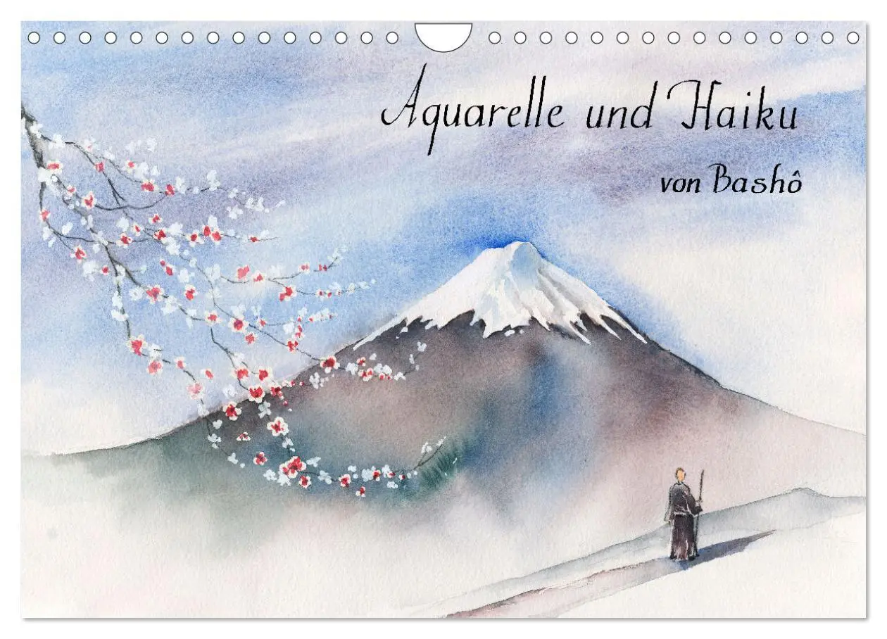 Cover: 9783457658185 | Aquarelle und Haiku von Basho (Wandkalender 2026 DIN A4 quer),...