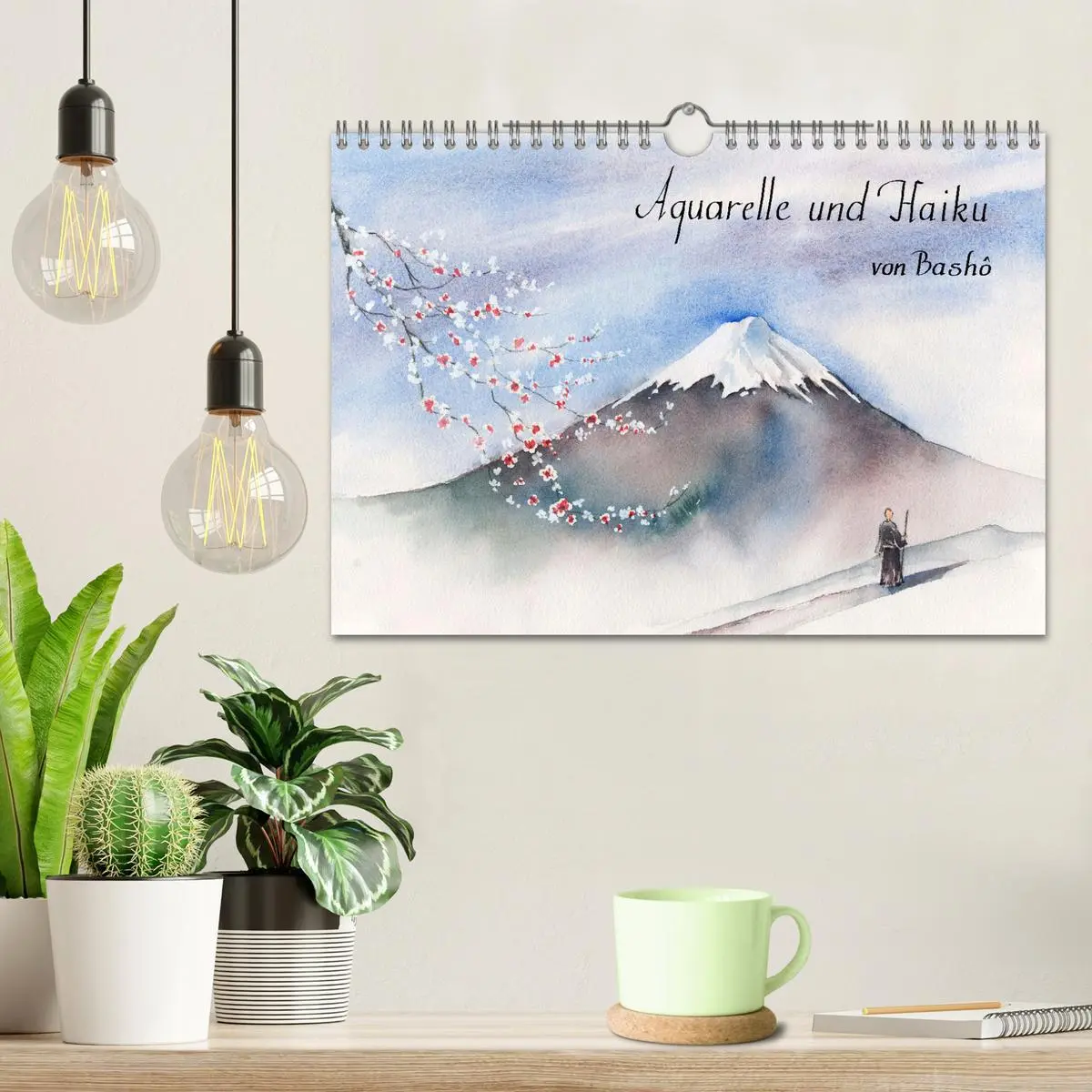Bild: 9783457658185 | Aquarelle und Haiku von Basho (Wandkalender 2026 DIN A4 quer),...