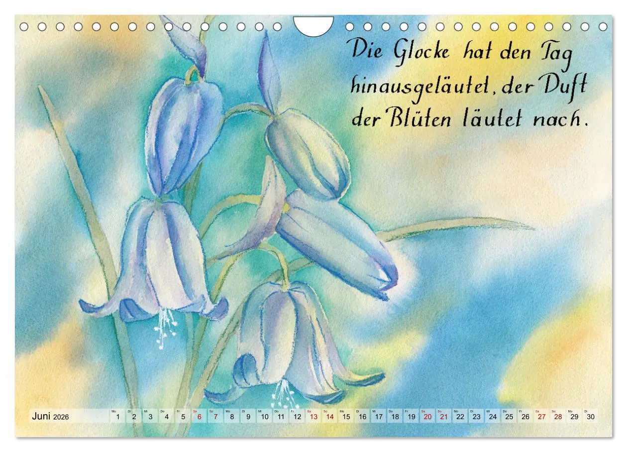 Bild: 9783457658185 | Aquarelle und Haiku von Basho (Wandkalender 2026 DIN A4 quer),...